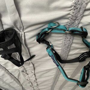 Dog Harness that Prevents Pulling + Mesh Muzzle, NWOT